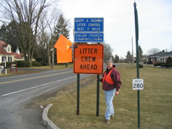 Tom Peiffer with safety sig and gear
